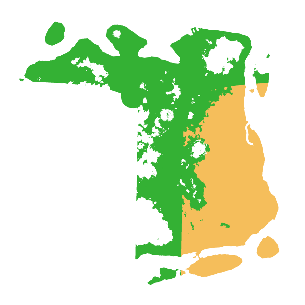 Biome Rust Map: Procedural Map, Size: 3600, Seed: 64793420