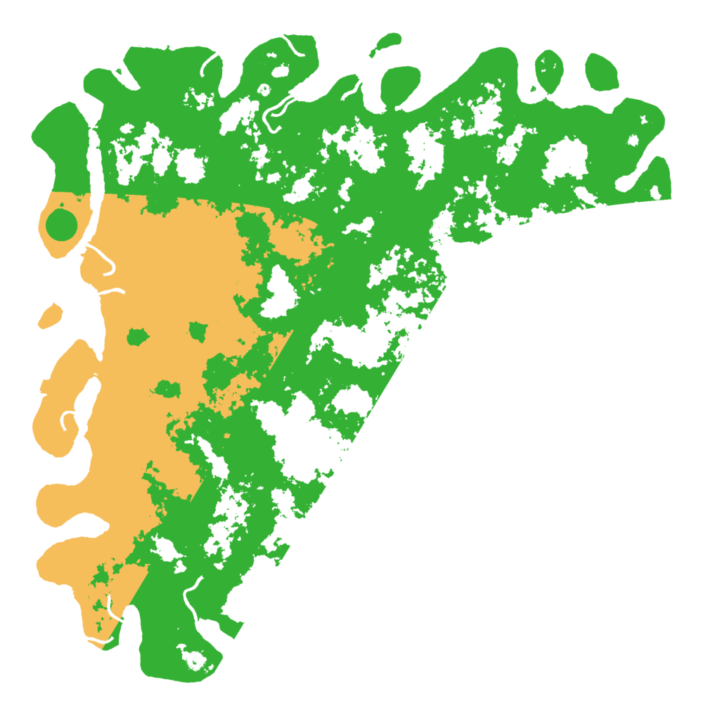 Biome Rust Map: Procedural Map, Size: 6000, Seed: 42157210
