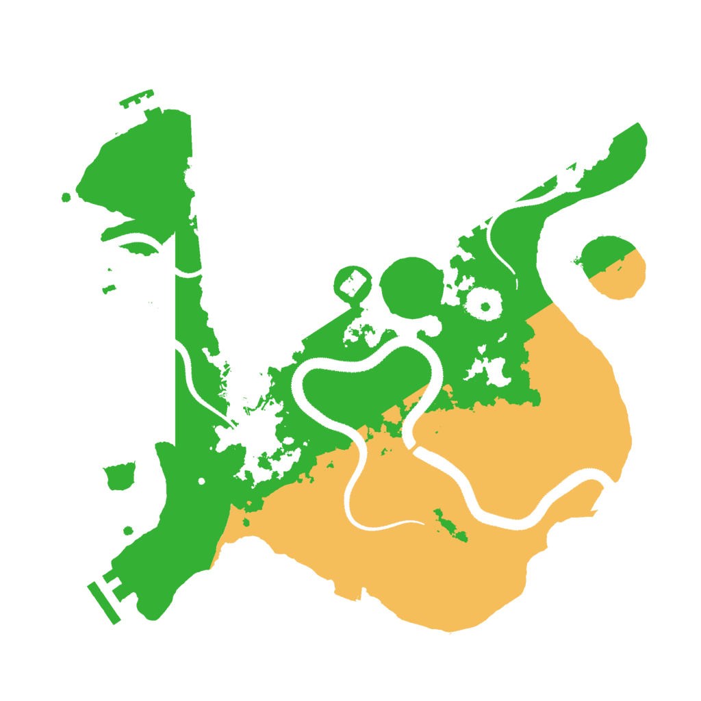 Biome Rust Map: Procedural Map, Size: 3000, Seed: 27792