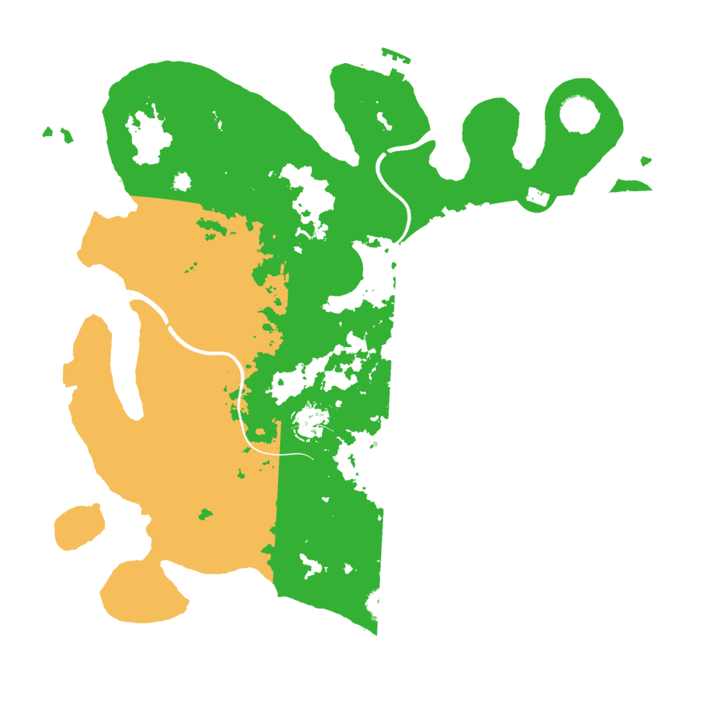 Biome Rust Map: Procedural Map, Size: 3500, Seed: 20311