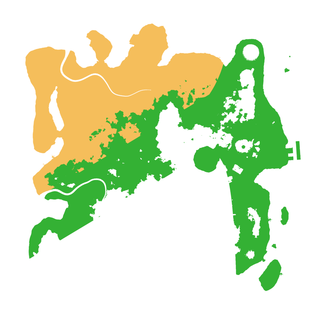 Biome Rust Map: Procedural Map, Size: 3500, Seed: 4507348