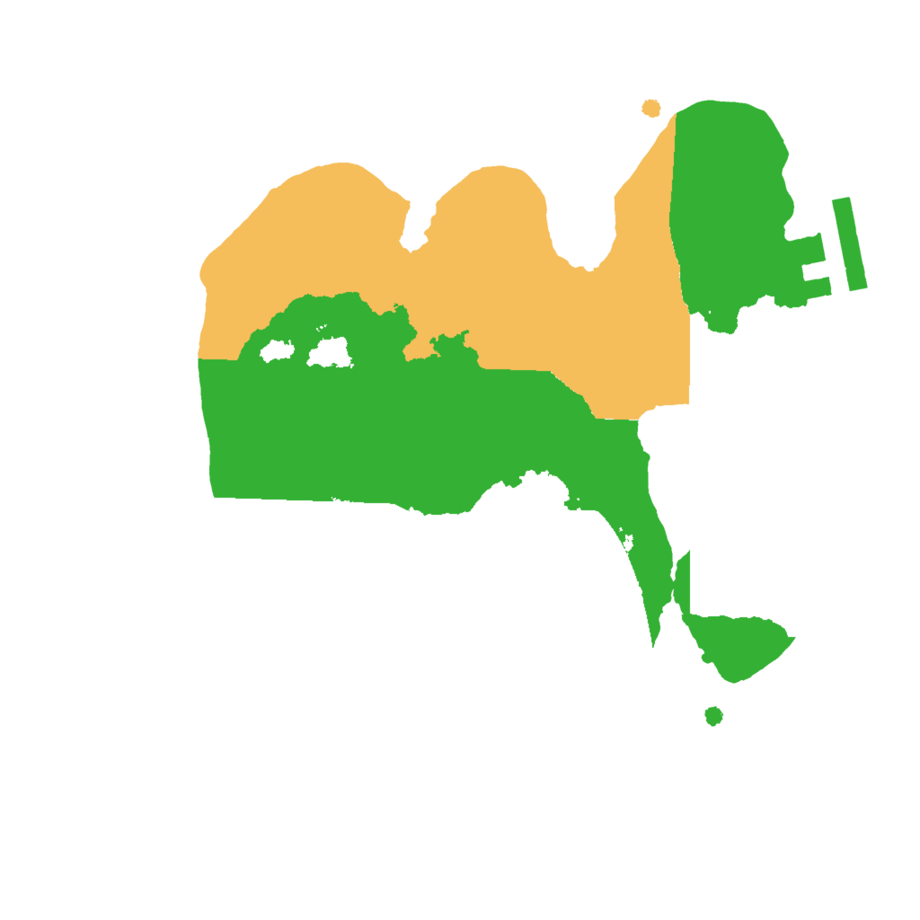 Biome Rust Map: Procedural Map, Size: 2000, Seed: 12640429