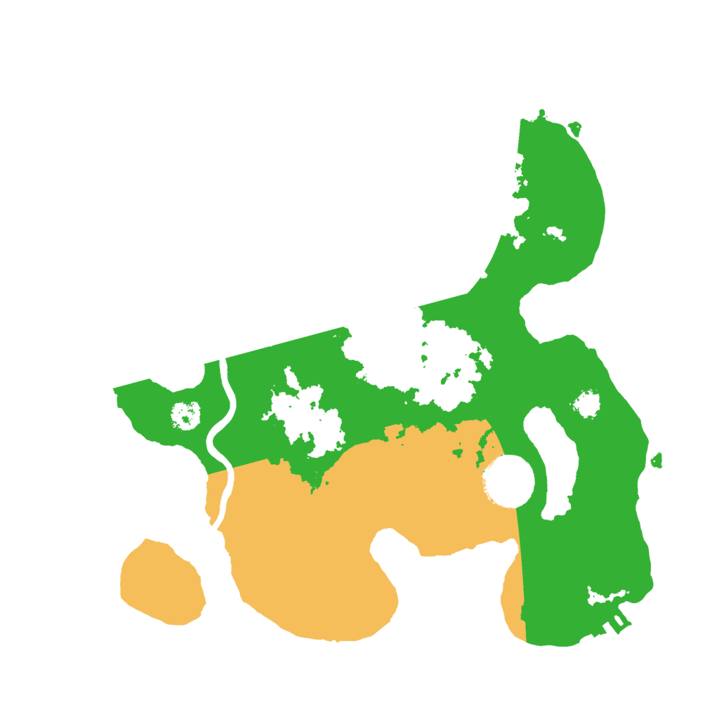 Biome Rust Map: Procedural Map, Size: 2500, Seed: 29876