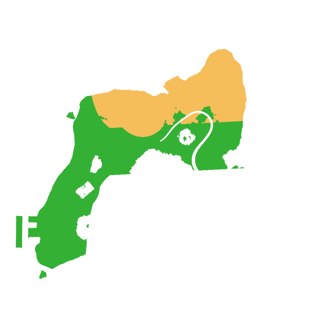 Biome Rust Map: Procedural Map, Size: 2000, Seed: 1181981
