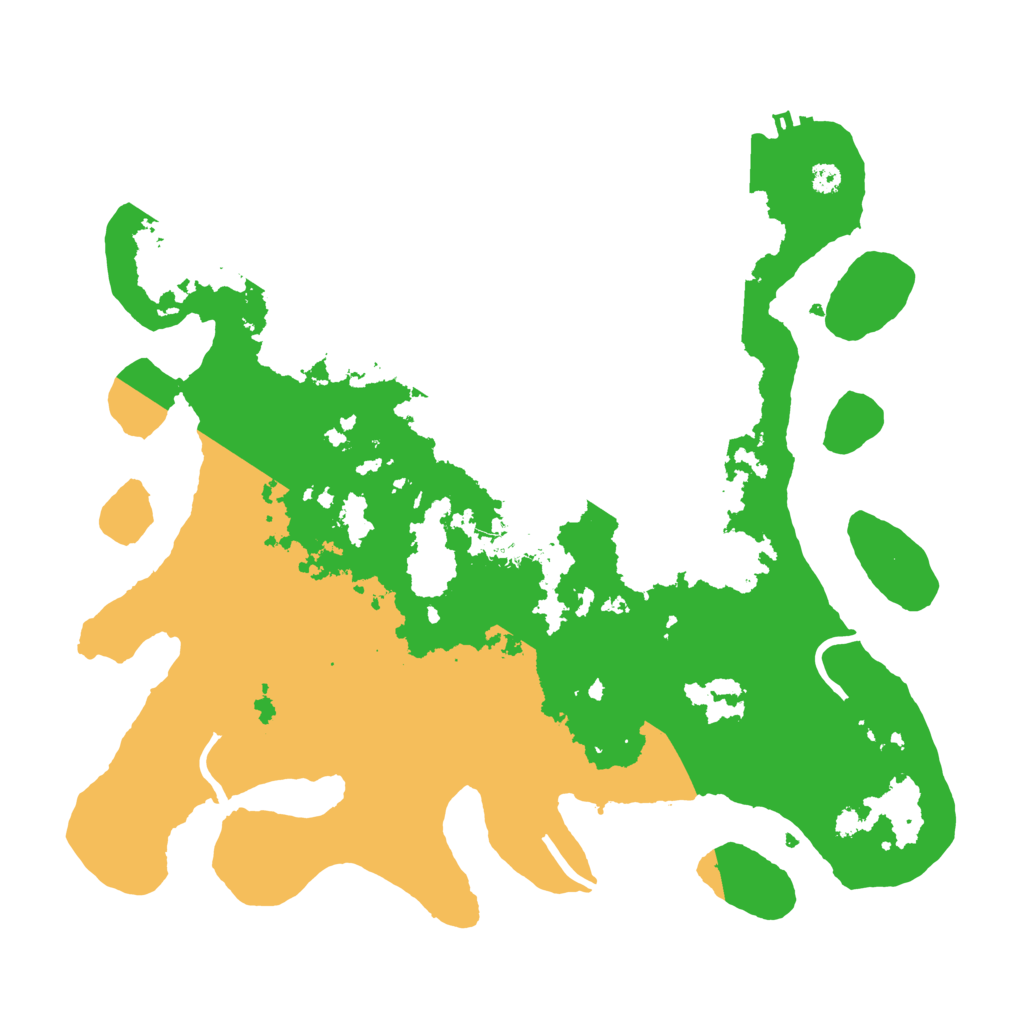 Biome Rust Map: Procedural Map, Size: 3500, Seed: 28550282