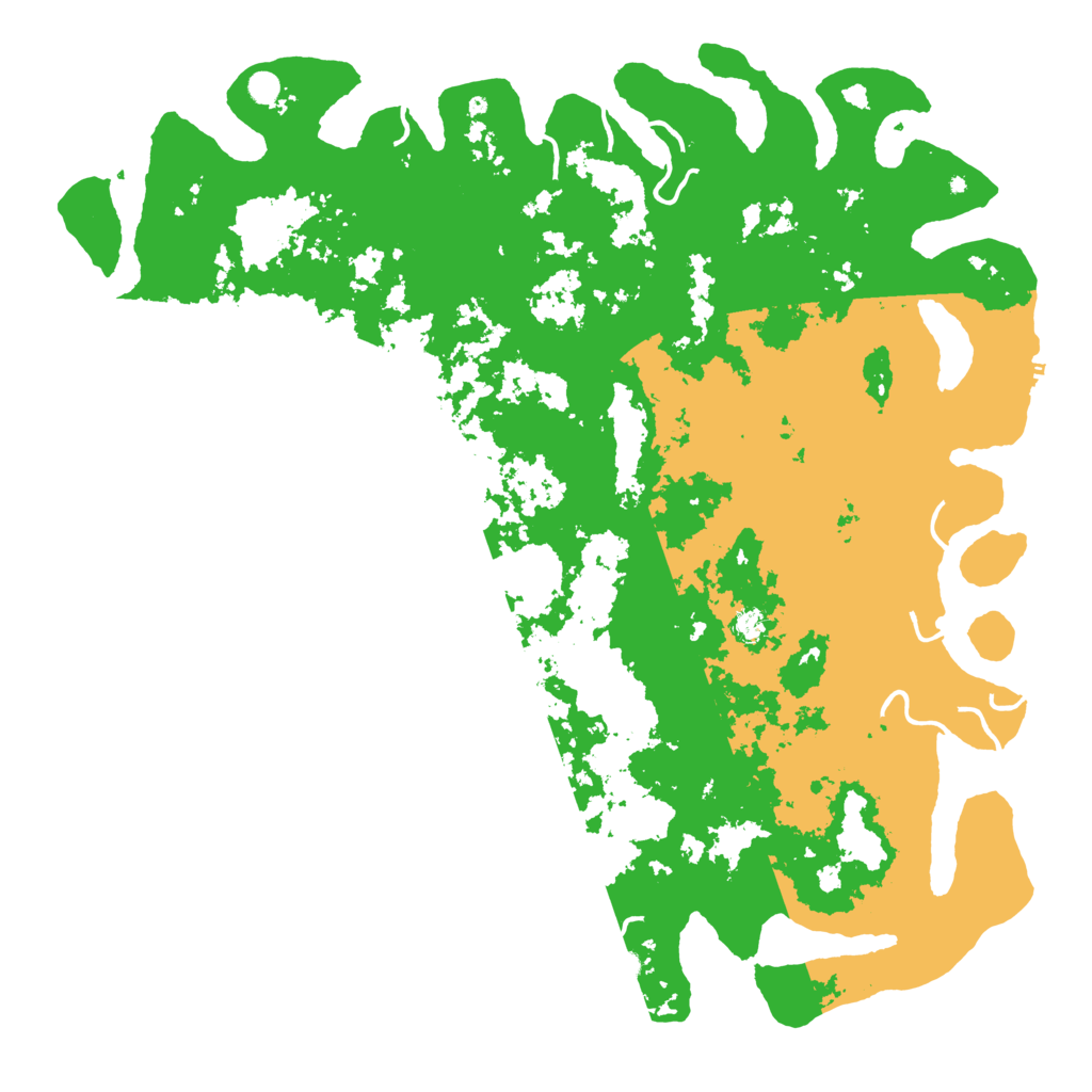 Biome Rust Map: Procedural Map, Size: 6000, Seed: 858585