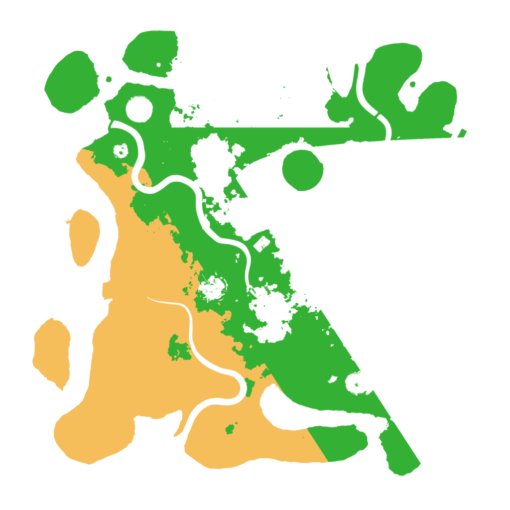Biome Rust Map: Procedural Map, Size: 3500, Seed: 311207735