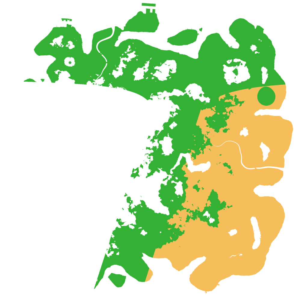 Biome Rust Map: Procedural Map, Size: 4500, Seed: 1874459842