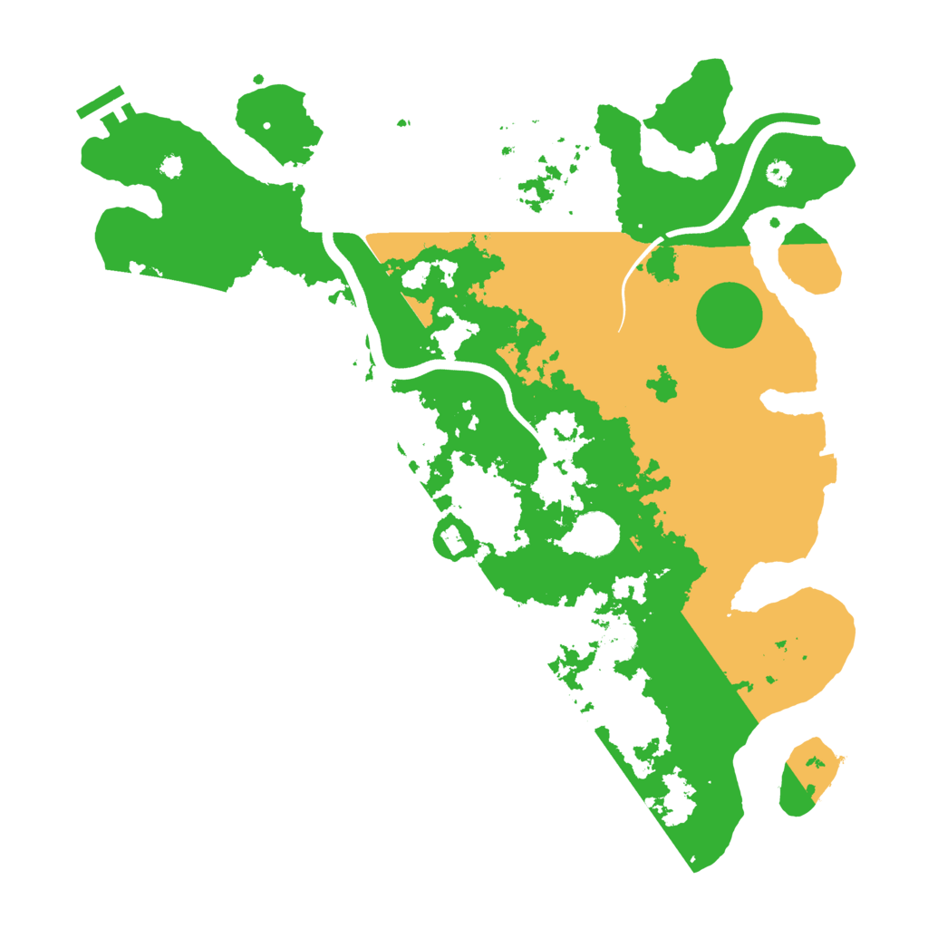 Biome Rust Map: Procedural Map, Size: 3700, Seed: 710