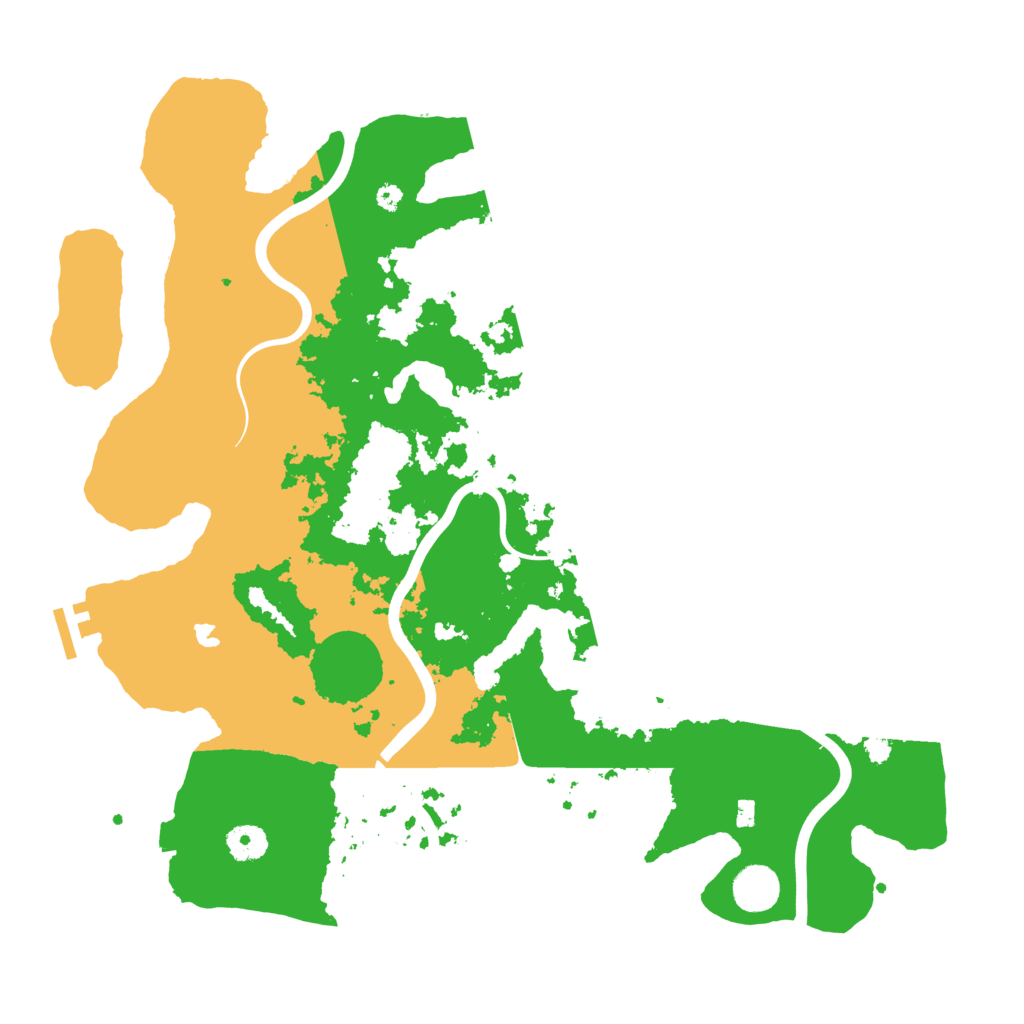 Biome Rust Map: Procedural Map, Size: 4000, Seed: 66598