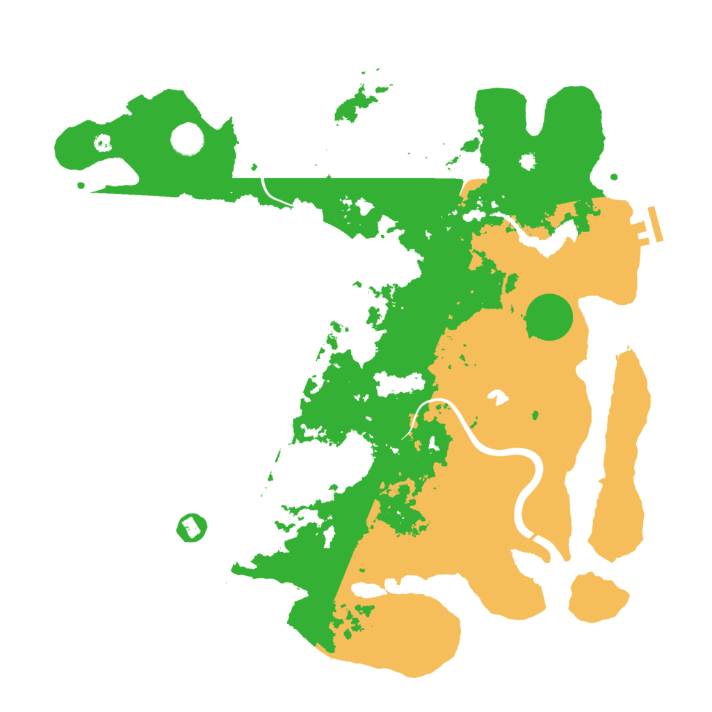 Biome Rust Map: Procedural Map, Size: 4000, Seed: 95874