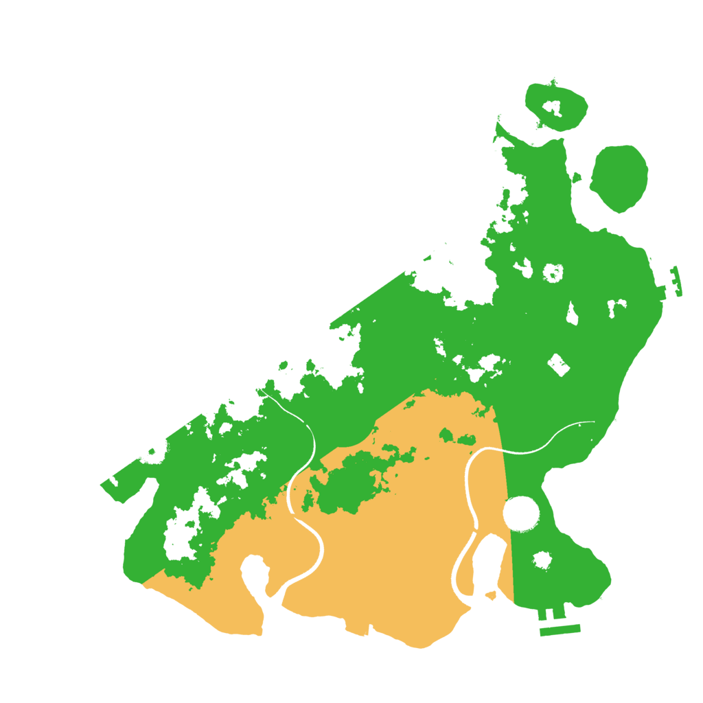 Biome Rust Map: Procedural Map, Size: 3500, Seed: 1609504614