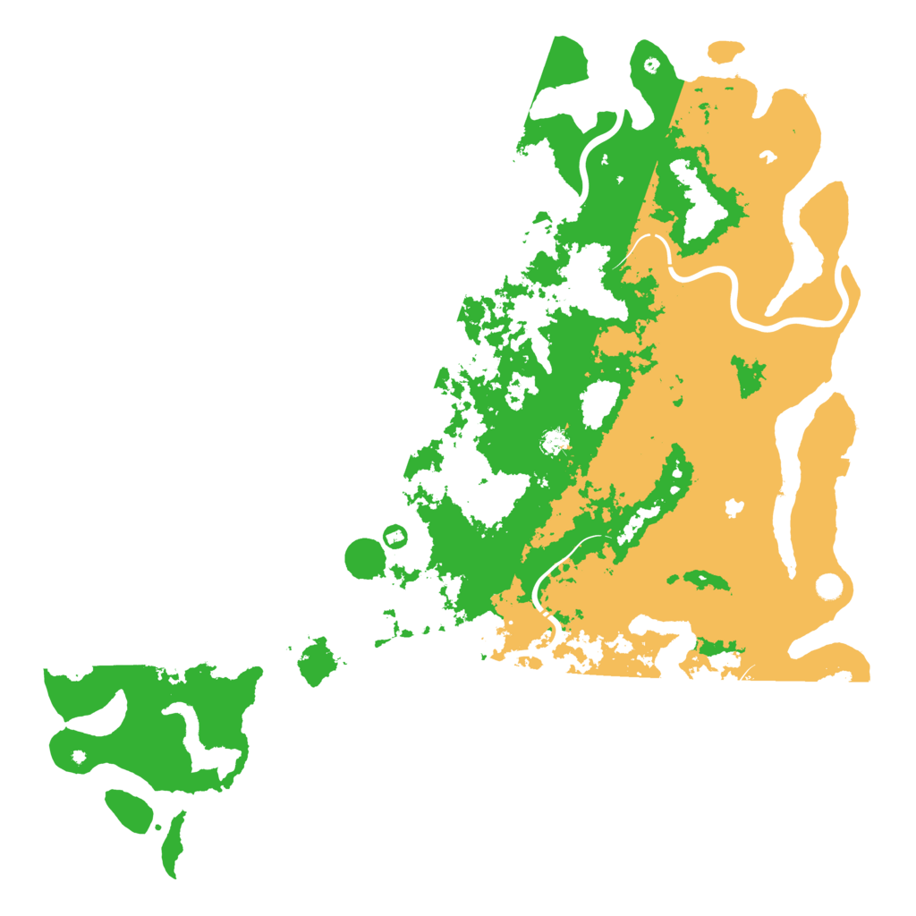 Biome Rust Map: Procedural Map, Size: 6000, Seed: 8164123