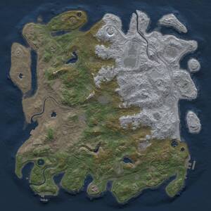 Thumbnail Rust Map: Procedural Map, Size: 4750, Seed: 931688614, 16 Monuments