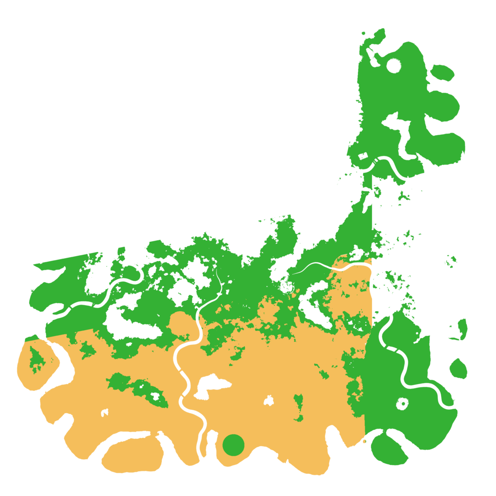 Biome Rust Map: Procedural Map, Size: 6000, Seed: 8476129