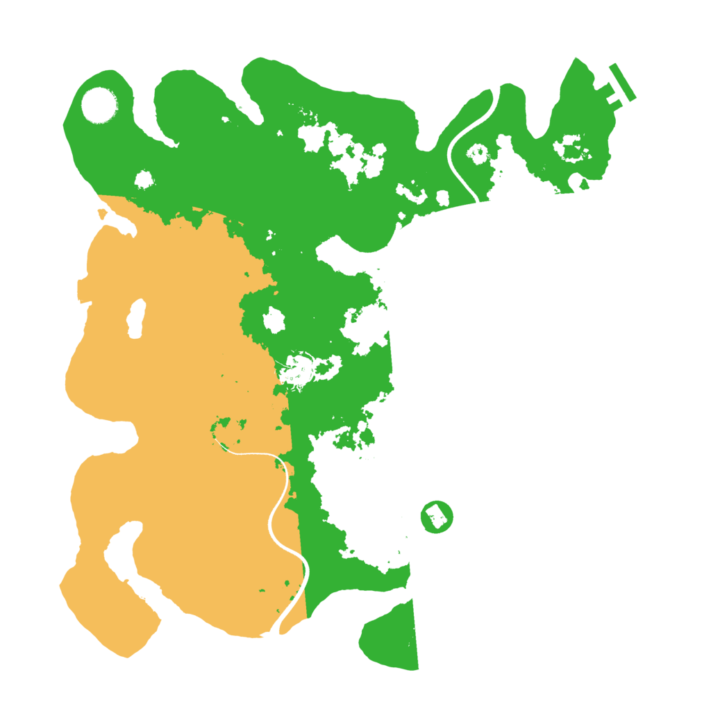Biome Rust Map: Procedural Map, Size: 3500, Seed: 24522