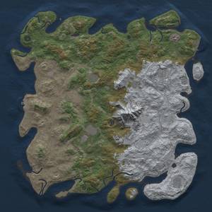 Thumbnail Rust Map: Procedural Map, Size: 5000, Seed: 1118534806, 20 Monuments