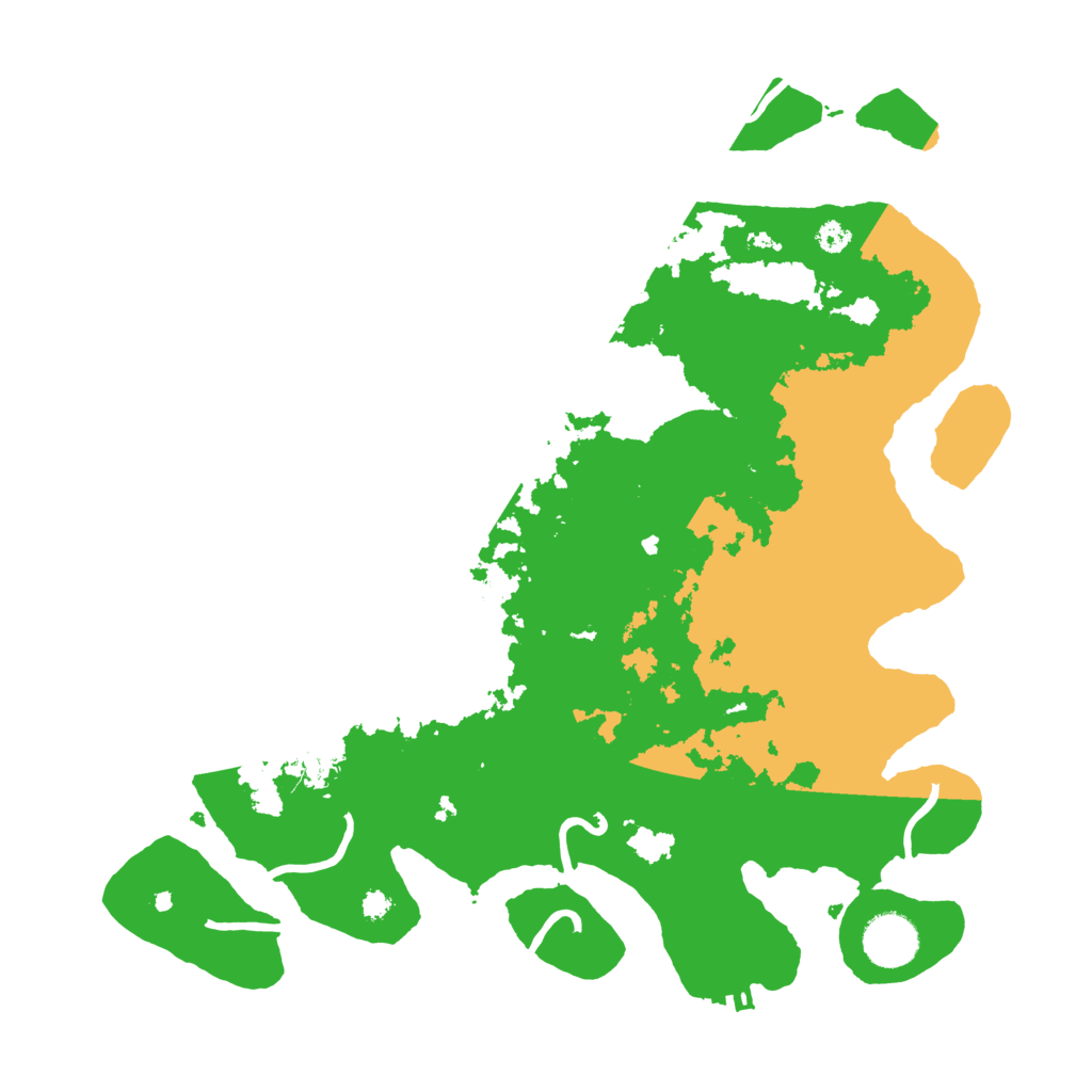 Biome Rust Map: Procedural Map, Size: 3500, Seed: 23865572