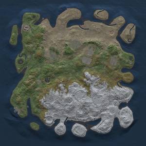 Thumbnail Rust Map: Procedural Map, Size: 4000, Seed: 2147, 19 Monuments