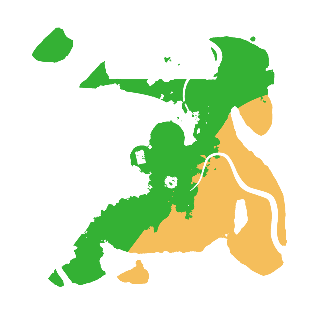 Biome Rust Map: Procedural Map, Size: 2500, Seed: 23123543