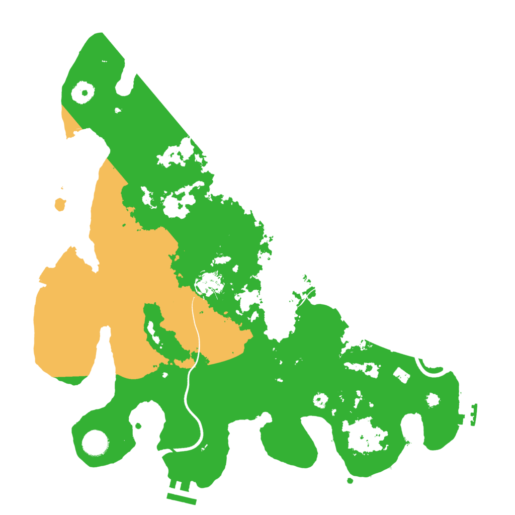 Biome Rust Map: Procedural Map, Size: 3500, Seed: 20753823