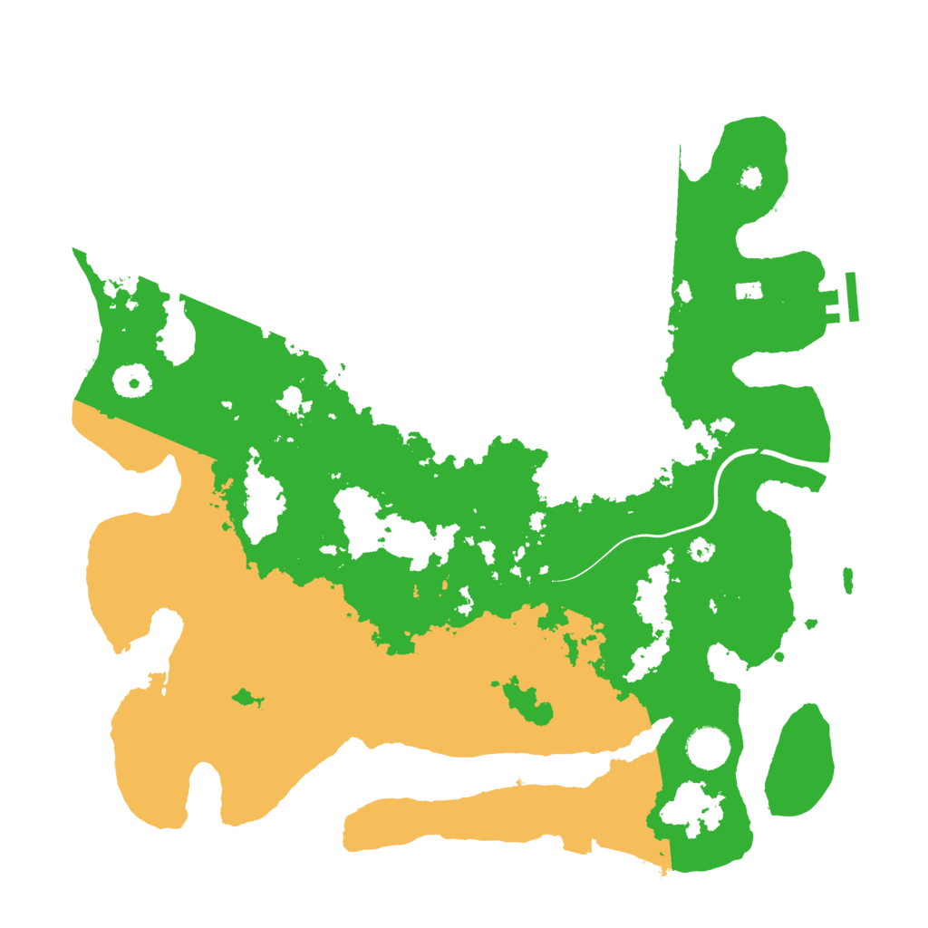 Biome Rust Map: Procedural Map, Size: 3800, Seed: 9500837