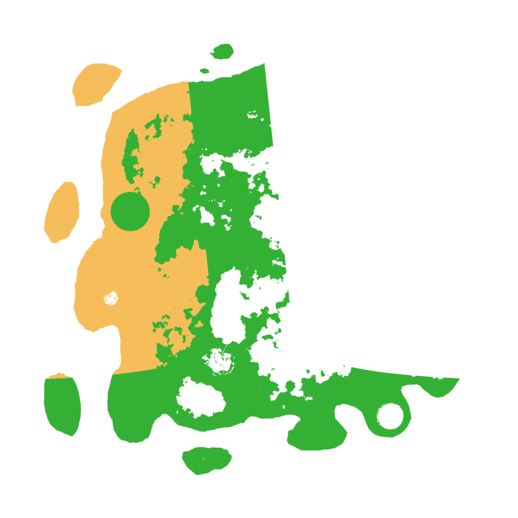 Biome Rust Map: Barren, Size: 3500, Seed: 1067585598