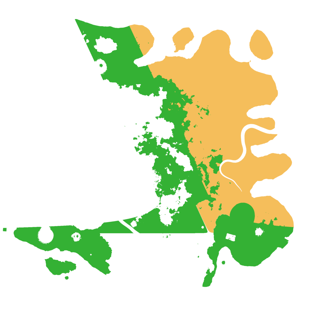 Biome Rust Map: Procedural Map, Size: 3500, Seed: 180490607