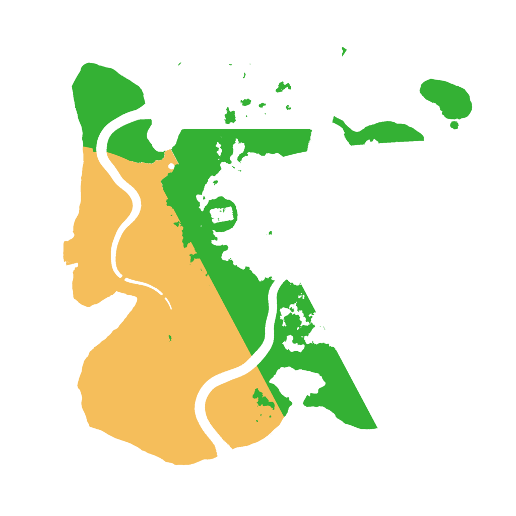 Biome Rust Map: Procedural Map, Size: 2500, Seed: 29988