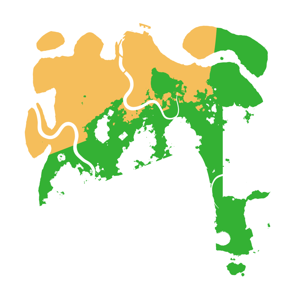 Biome Rust Map: Procedural Map, Size: 3750, Seed: 13654