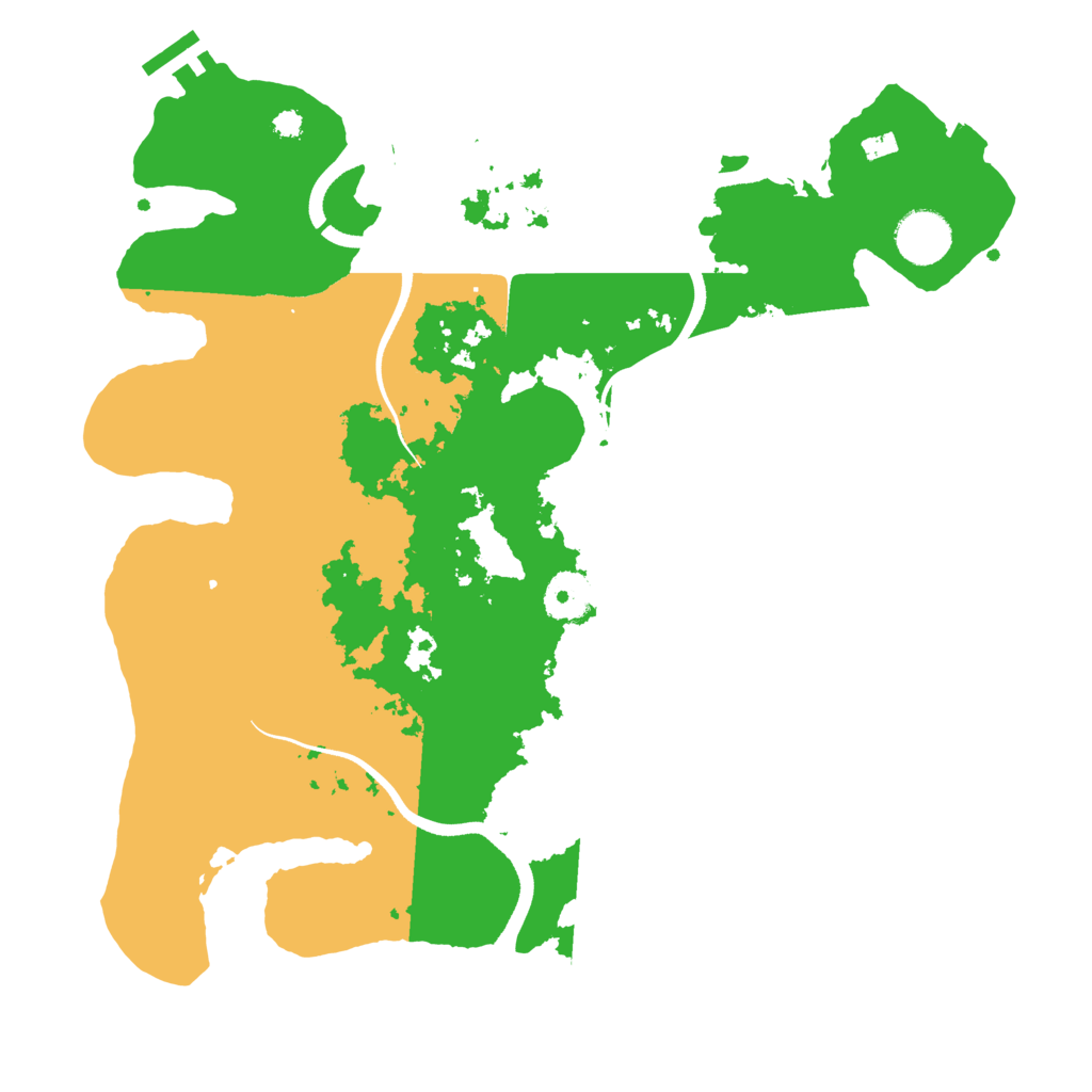 Biome Rust Map: Procedural Map, Size: 3500, Seed: 39565793