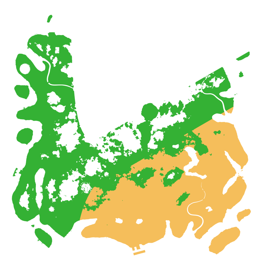 Biome Rust Map: Procedural Map, Size: 4500, Seed: 1495072745