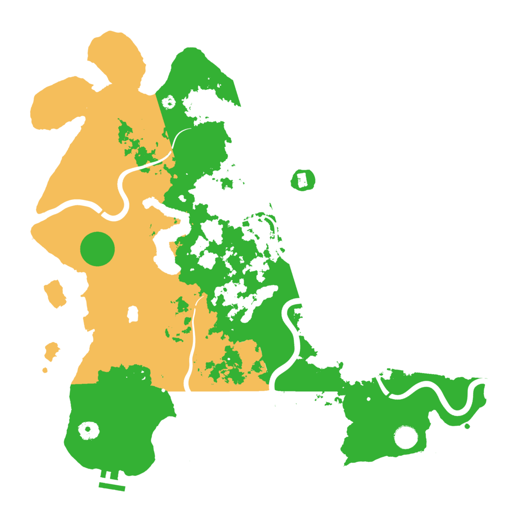Biome Rust Map: Procedural Map, Size: 4000, Seed: 432523