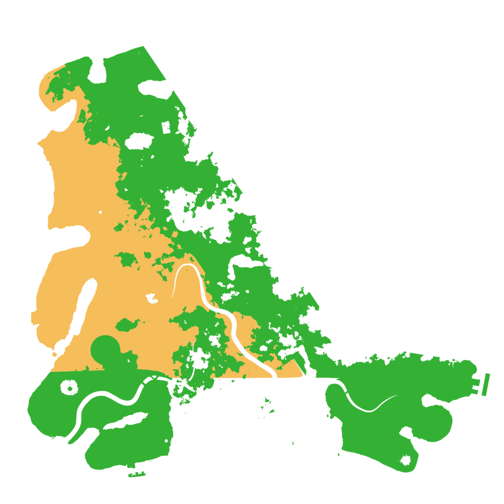 Biome Rust Map: Procedural Map, Size: 4500, Seed: 608186065