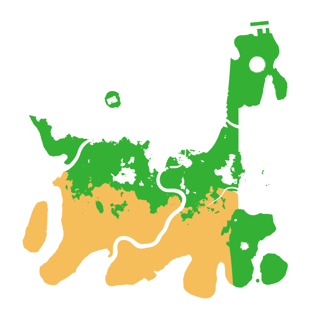 Biome Rust Map: Procedural Map, Size: 3500, Seed: 65157002
