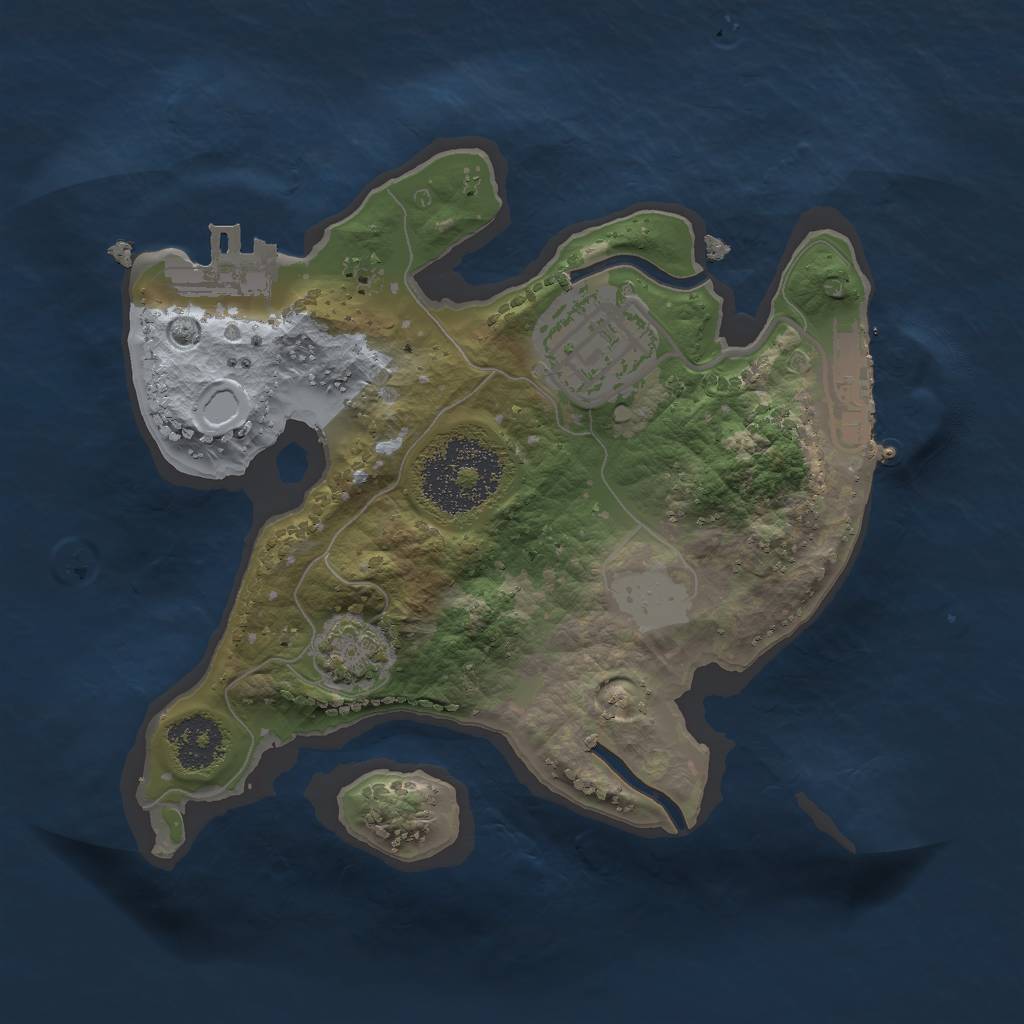 Rust Map: Procedural Map, Size: 2000, Seed: 111903928, 7 Monuments