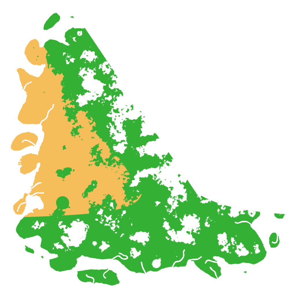 Biome Rust Map: Procedural Map, Size: 6000, Seed: 41082588