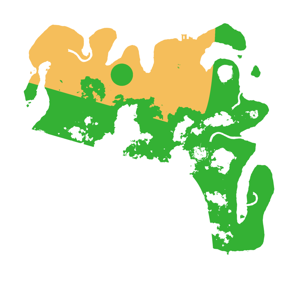 Biome Rust Map: Procedural Map, Size: 3500, Seed: 1425510084