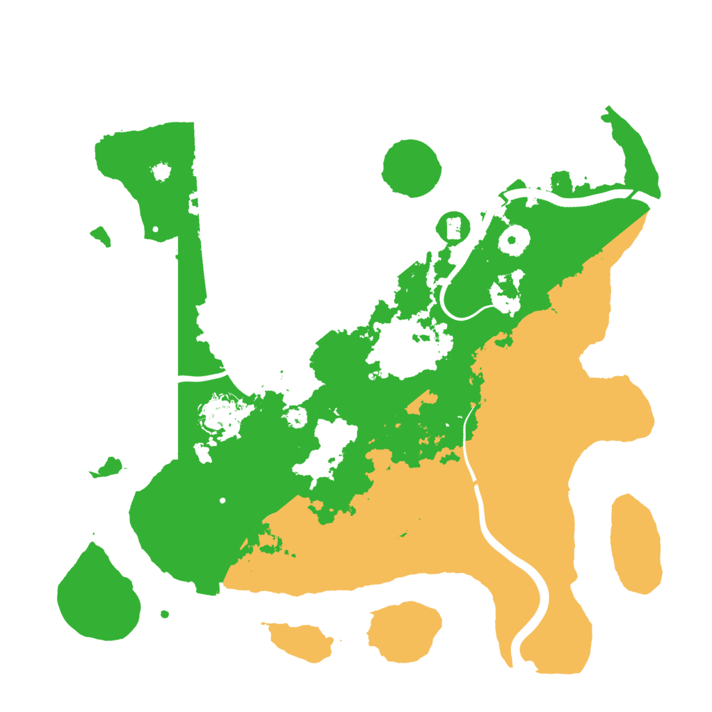 Biome Rust Map: Procedural Map, Size: 3500, Seed: 303536113