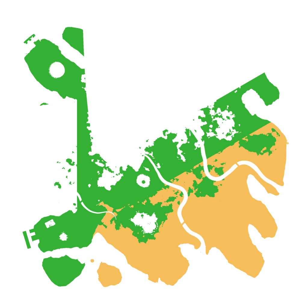 Biome Rust Map: Procedural Map, Size: 3500, Seed: 47331