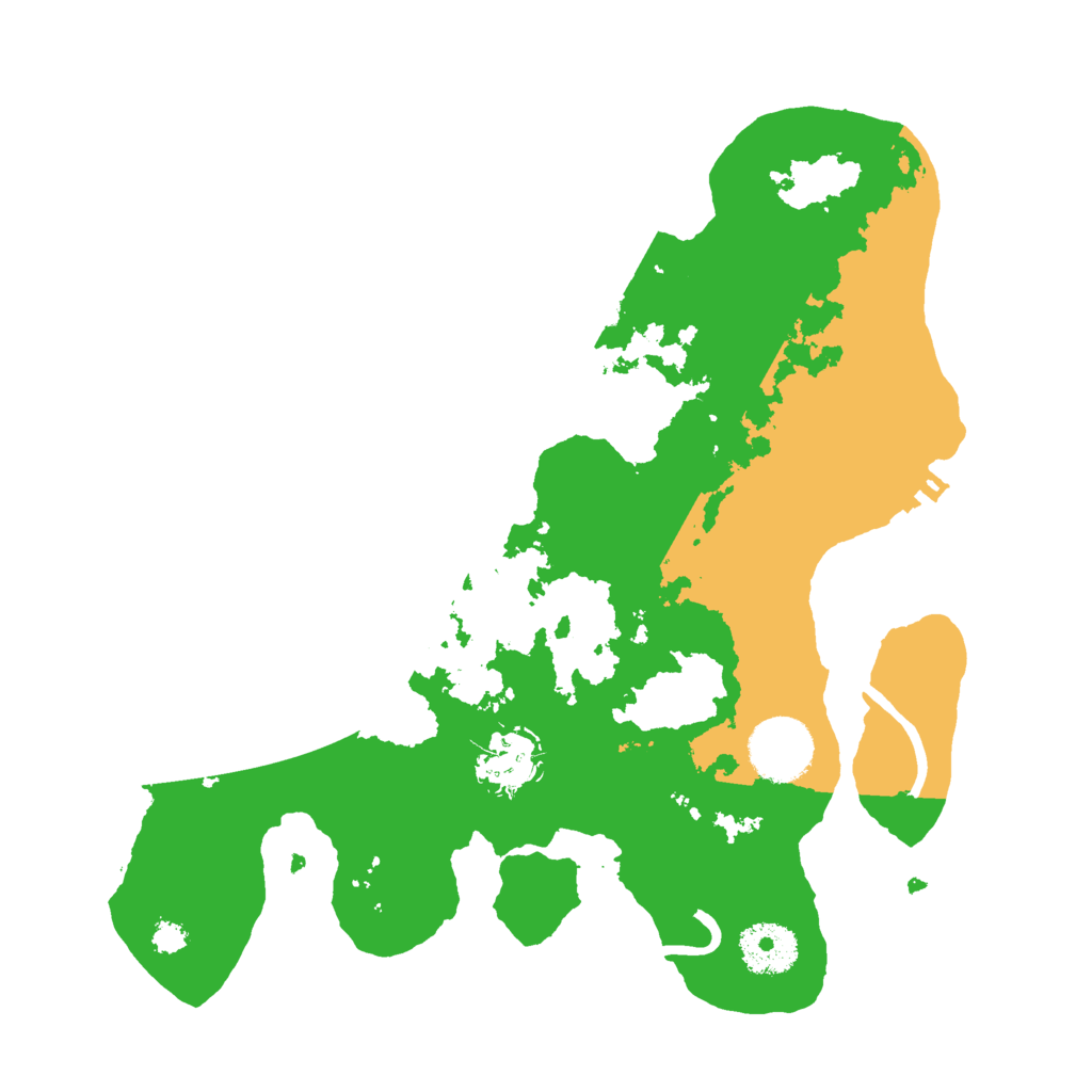 Biome Rust Map: Procedural Map, Size: 3000, Seed: 980810434