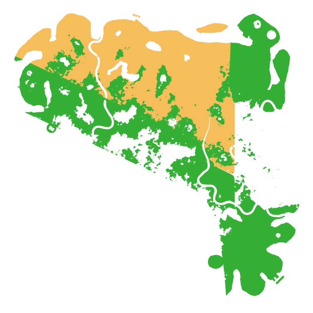 Biome Rust Map: Procedural Map, Size: 6000, Seed: 1607