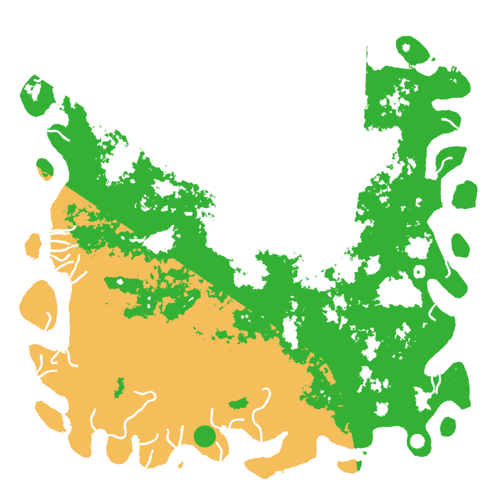 Biome Rust Map: Procedural Map, Size: 6000, Seed: 1129