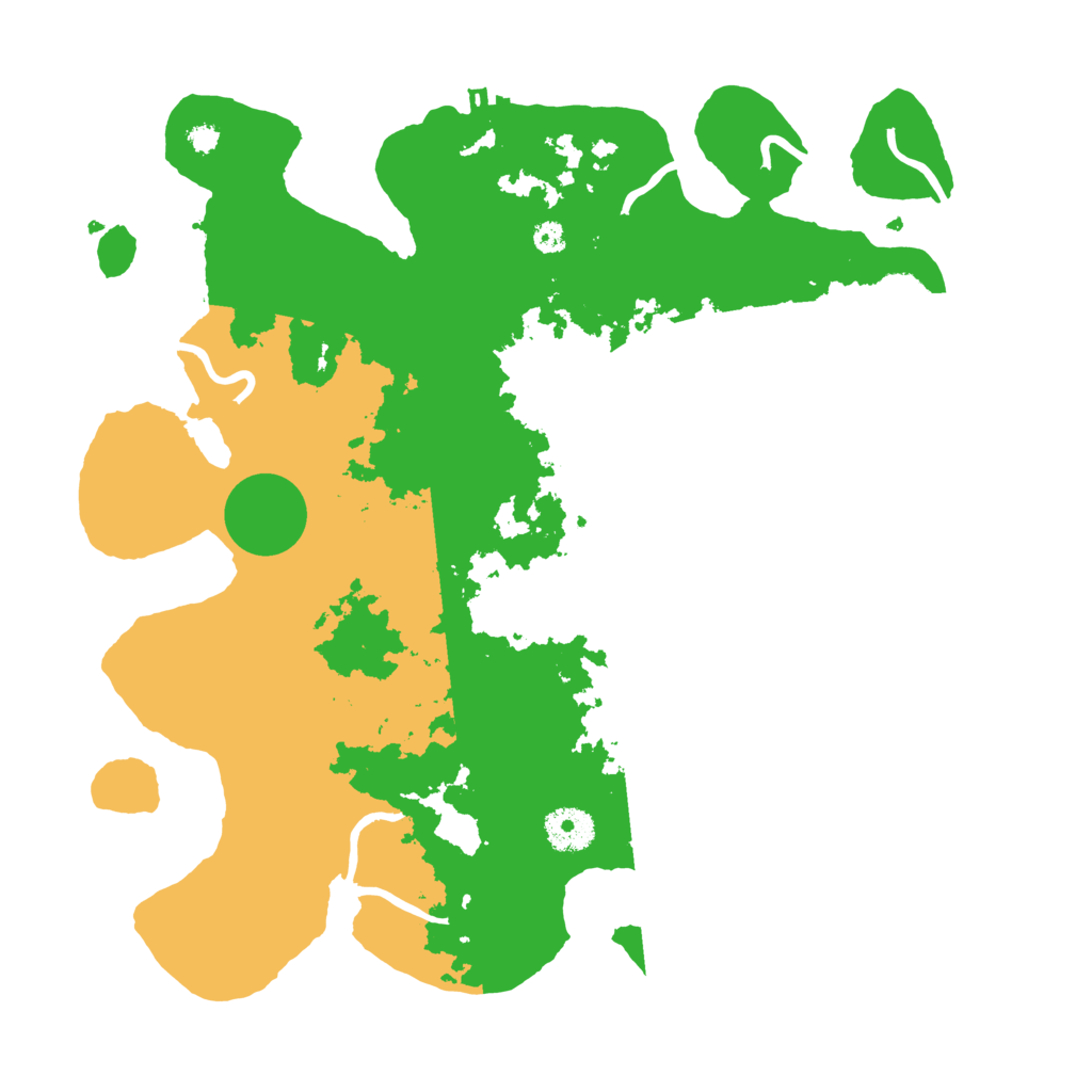 Biome Rust Map: Procedural Map, Size: 3500, Seed: 25015684