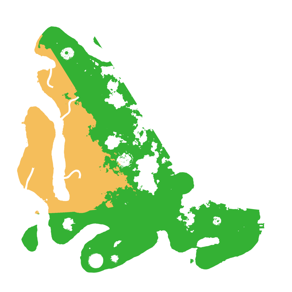 Biome Rust Map: Procedural Map, Size: 3500, Seed: 75751305