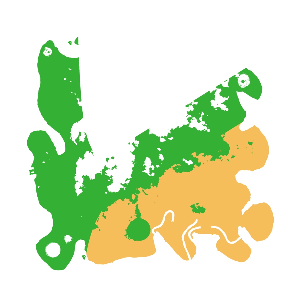 Biome Rust Map: Procedural Map, Size: 3500, Seed: 20789176