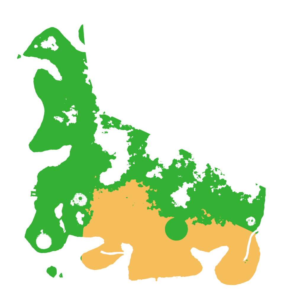Biome Rust Map: Procedural Map, Size: 3500, Seed: 355601186
