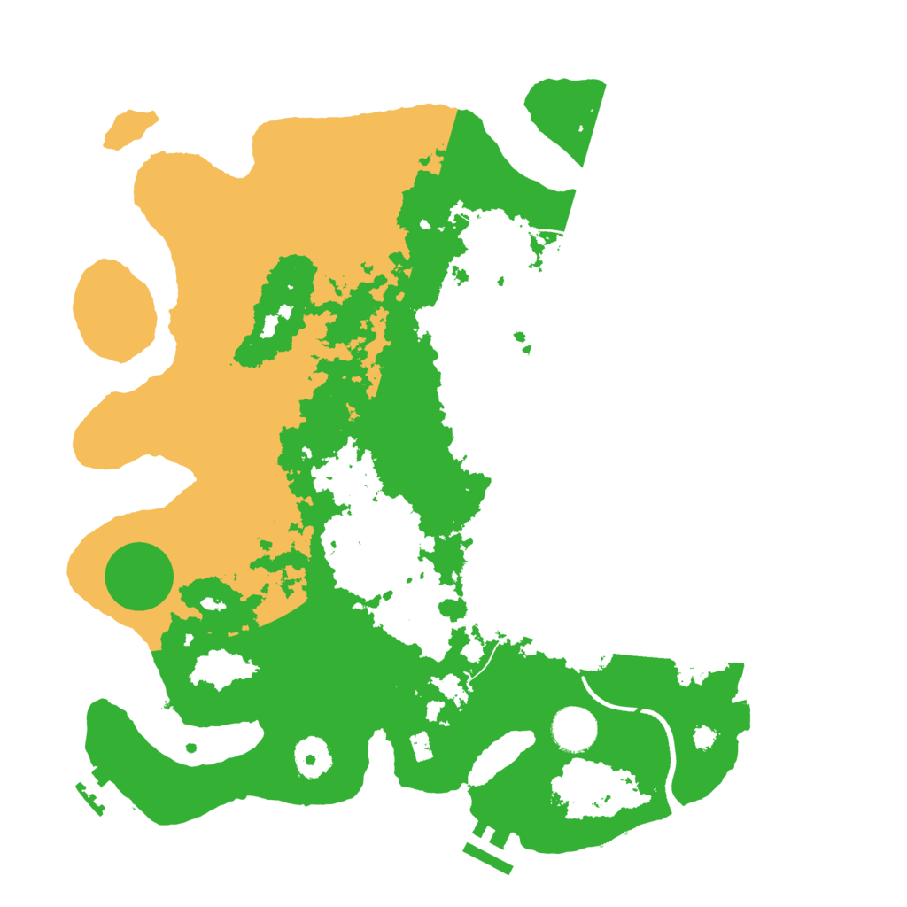 Biome Rust Map: Procedural Map, Size: 3500, Seed: 119338