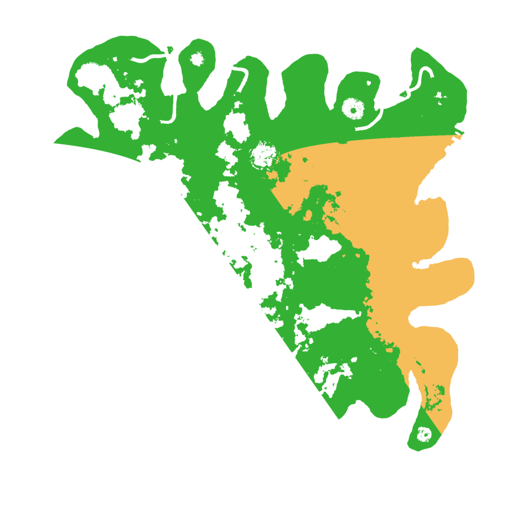 Biome Rust Map: Procedural Map, Size: 3500, Seed: 53463