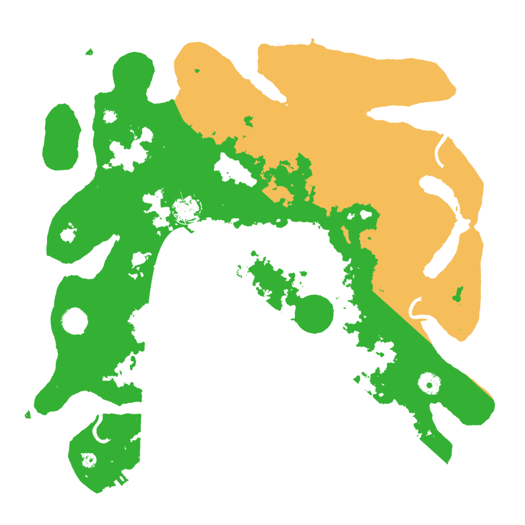 Biome Rust Map: Procedural Map, Size: 3600, Seed: 33510794